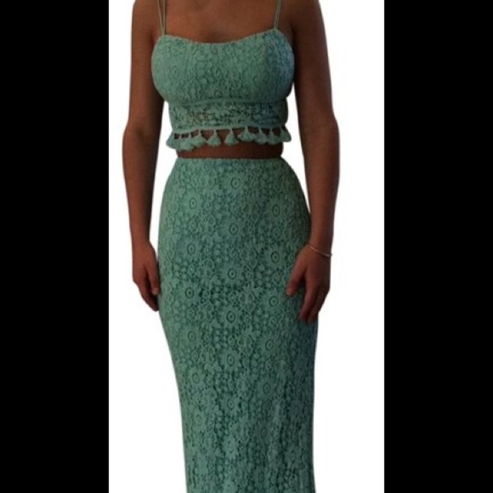 Crochet lace dress
